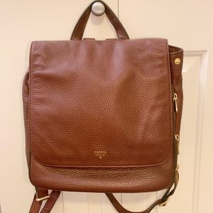 Brown Fossil backpack